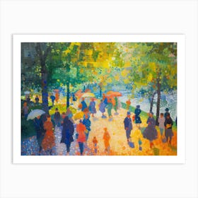 Contemporary Artwork Inspired By Georges Seurat 4 Art Print