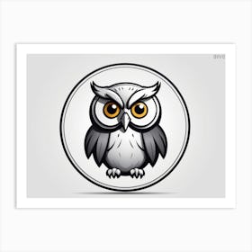 Owl Logo 2 Art Print