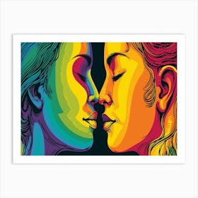 Rainbow Kiss 9 Art Print