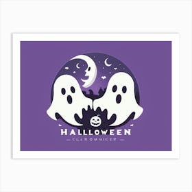 Ghosts Of Halloween Art Print