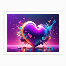 Colorful Heart Creative 29 Art Print