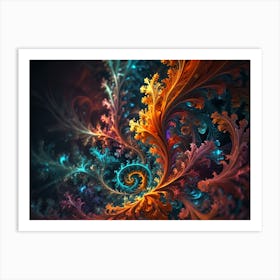 Fractals Whisper Secrets Art Print