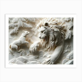 3d Relief Beautiful Art Print