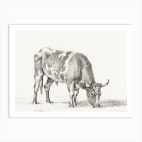 Grazing Bull, Jean Bernard Art Print