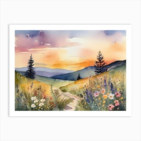 Watercolor Painting 1 Art Print