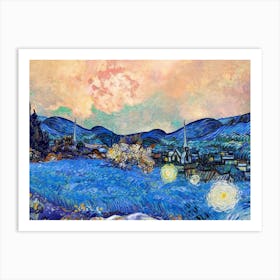 Van Gogh - Night In The Field Art Print