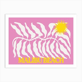 Malibu Beach Art Print