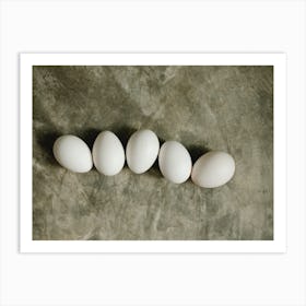 White Eggs 1 Art Print