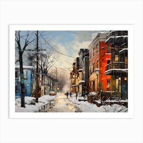 Winter City 2 Art Print