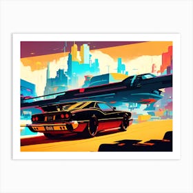 Futuristic Cityscape 71 Art Print