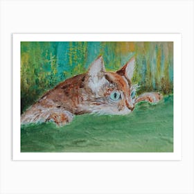 Animal Wall Art With Ginger Car Art Print