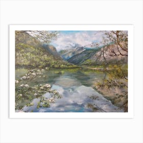 Lake Reflected Art Print