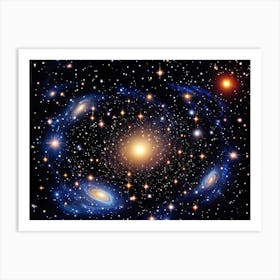 Galaxy Painting 1 Art Print