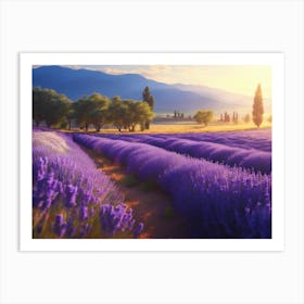 Lavender Field Art Print