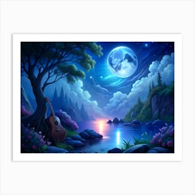 Moonlight Serenade (8) Art Print