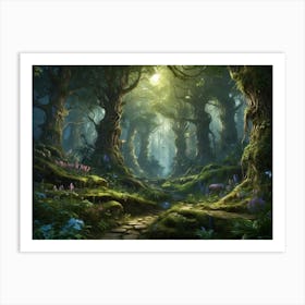 Fairy Forest 1 Art Print