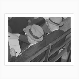 Two Buyers At Strawberry Auction, Hammond, Louisiana By Russell Lee Art Print