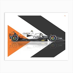 Mclaren MCL60 2023 F1 Formula 1 Monaco Special Livery Lando Norris Oscar Piastri Art Print