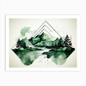 Landscape Painting 30 Art Print