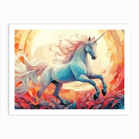 Unicorn Painting Art Print