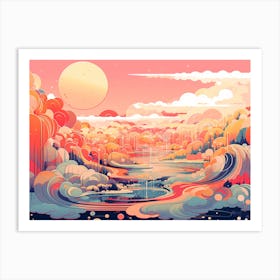 Abstract Landscape Painting Art Print