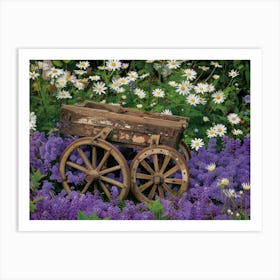 Cart In The Garden 1 Art Print