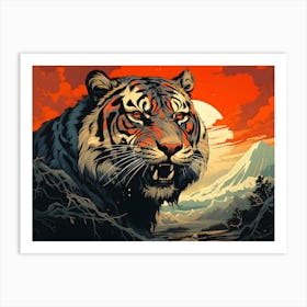 Wild Grace: The Tiger's Face Art Print