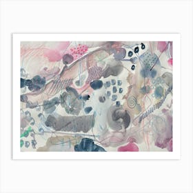 Abstract Painting Mixed Media Art Print