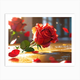 Red Roses 1 Art Print