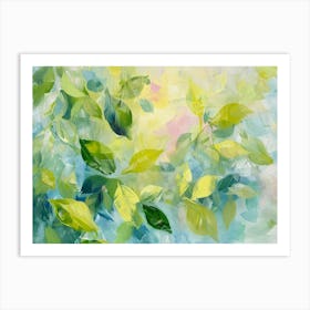 Abstract Of Leaves 5 Art Print