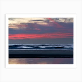 Evening colours on the North Sea Art Print
