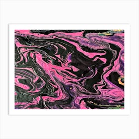 Pink And Purple Swirls Art Print