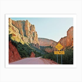 Apache Trail Desert Road Art Print