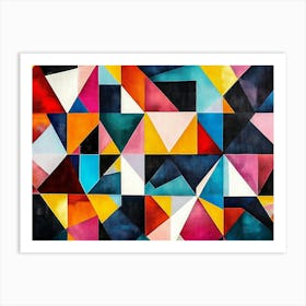 Abstract Geometric Painting 1 Art Print