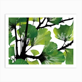 Ginkgo Leaves 55 Art Print