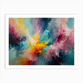 Explosion Of Colors Art Print