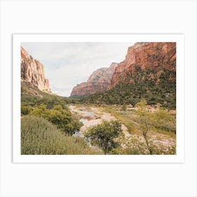 Desert River Scenery Art Print