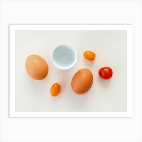 Eggs And Tomatoes Art Print