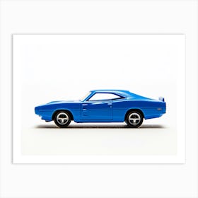 Toy Car 69 Dodge Charger Daytona Blue Art Print