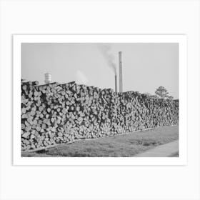 Piles Of Logs Used By Masonite Corporation,Laurel, Mississippi By Russell Lee Art Print