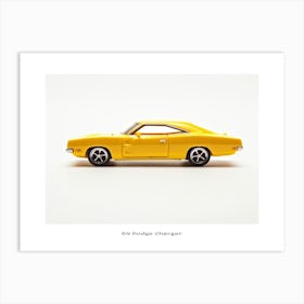 Toy Car 69 Dodge Charger Yellow Poster Art Print