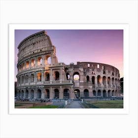 Sunset In Rome Art Print