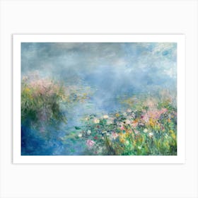 Contemporary Artwork Inspired By Claude Monet 2 Art Print