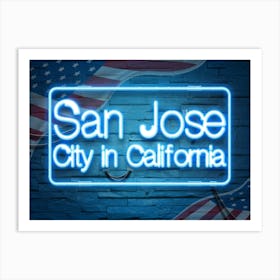 San Jose City In California Art Print