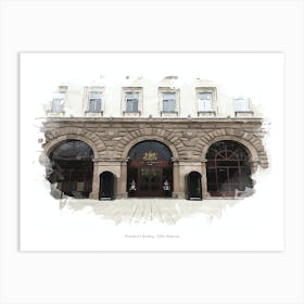 President S Building, Sofia, Bulgaria Art Print