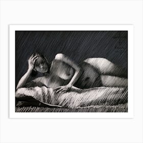 Reclining Nude 2 (2013) Art Print