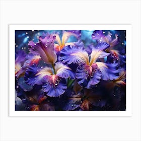 Blue Iris 13 Art Print