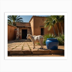 Goat In A Pot 1 Art Print