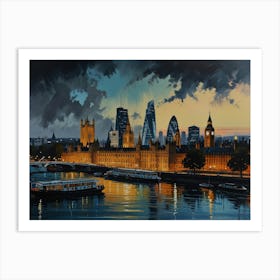 Big Ben At Night Art Print