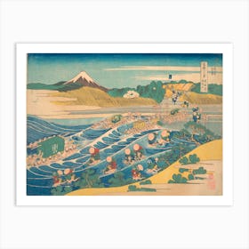 Fuji Seen From Kanaya On The Tōkaidō , Katsushika Hokusai 1 Art Print